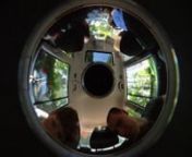 A panoramic video of our car&#39;s interior, shot using the Sony Bloggie and its 360-degree lens attachment.