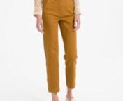 W cropped straight pant brown mila from @ w
