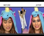 Visit - https://www.myglamm.com to shop for the products used in here.nnIn a field of horses, be a UNICORN �nnUnicorn makeup has been trending all year long. Watch Makeup Expert Mansi Mehta Kothari show you how to achieve pretty unicorn eyes using MyGlamm makeup. Don&#39;t fret if you&#39;re out of glitter or rainbow highlighter, here&#39;s how you create a stunning look using jewel toned or even basic eye shadow colours.nnUnicorns aren&#39;t real, unicorn makeup sure is! Try this look and share it with us on