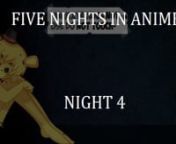 Hey guys this is Lindsey and we are playing five nights in anime night 4 so this is pretty hard of course when the nights gets even harder then it suppose to so golden freddy is rarely close to me but not a bit rough so when i pull up the camera that how she goes away so if you guys want me to play fnaf or other games please leave a like, follow and a comment down below.