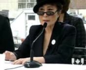 Yoko Ono was back in Montreal on Tuesday to open