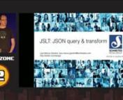 This talk describes how we designed and implemented a JSON query language to make it high-performance and easy to use. The focus of the talk is on the lessons learned. The presenter was surprised to discover that making a small programming language in less than a week is entirely possible.nnSchibsted&#39;s data pipeline processes 800 million JSON events every day, and these events need to be cleaned up, routed to different destinations, and transformed to different formats. To make that configurable
