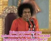 What you&#39;re about to see is a pure act of Seva, an act of Global Love.With permission from Juan, a devotee from Latin America, this is a 2002 discourse of Sri Sathya Sai Baba, WITH ENGLISH SUBTITLES.Juan&#39;s seva is mostly to add Spanish subtitles to our Souljourns video interviews for the benefit of those devotees in Spanish speaking countries around the world.nnTo find more of Juan&#39;s many wonderful video interviews, just go to vimeo.com and in the search box type in the name, Juan Premin.n