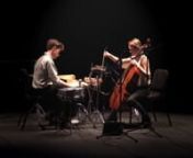 Live performance from March 8, 2020 in Oberlin&#39;s Wurtzel Theater. nnThis piece was co-created by Dan King (percussion), Helen Newby (cello), and Peter Swendsen. The primary point of departure was a field recording of a cluster of red-winged blackbirds, made in northeast Ohio in early March, at which point these birds are moving north to breed. The sound of their clusters points toward spring but typically comes well before the season itself changes. As such, they provide both a visual and sonic