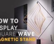 Square Wave is a kinetic sculpture designed in the UK by award-winning sculptor Ivan Black. nMade in Italy by Kinetrika.nSee the entire collection of Square Waves at https://kinetrika.com/collections/square-wavennLearn how to display your Square Wave with our beautiful and sleek magnetic stand.nnThe Square Wave Magnetic Stand is perfectly designed to allow your Square Wave to rotate freely without interference, making this timeless sculpture even more enchanting and graceful. Square Wave is th