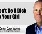 Coach Corey Wayne discusses why you should never argue with or be a jerk to your girl, but instead should always be charming, sweet, playful and learn to lovingly communicate like an adult. Men who understand women do not argue with them!nnIf you have not read my book, “How To Be A 3% Man” yet, that would be a good starting place for you. It is available in Kindle, iBook, Paperback, Hardcover or Audio Book format. If you don&#39;t have a Kindle device, you can download a free eReader app from Am