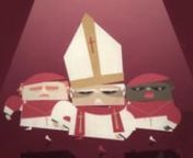 My friend Tim recently recorded his own tribute to Pope Benedict XVI in time for his state visit to the UK. I animated it.