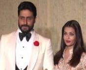 When Aish-Abhishek colour coordinated in white for Manish Malhotra’s 50th birthday. Abhishek Bachchan walked with his mistress like a classic English man. He lends his arm for his lady to lock her hand around them and walk down the distance. He was dressed in a quintessential white blazer and black pants while Aishwarya dolled up in a Manish Malhotra heavily embroidered jacket cum lehenga. Her red lips and centre-parted sleek hair did all the talking for the entire look.