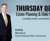A virtual community event for individuals interested in learning about how to plan for their future needs and costs through estate and long-term care planning. In this Q&amp;A-style discussion, estate planning and elder law attorney Bill Henry will take questions from people around Colorado. This is a unique opportunity to receive practical information about powers of attorney, Medicaid planning, wills and trusts, and so much more.
