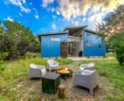 Little Blue Cabin on 28 Acres near Wimberley - Available on AirBnB from bn texas