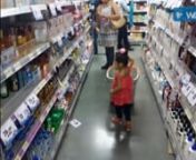Little toddle girl doing grocery shopping at bigbazaar jabalpur from toddle girl