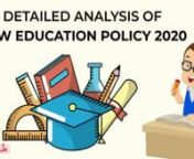 #analysis of #NewEducationPolicy2020