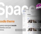 Download Space v1.0.10 &#124; Premium Moodle Theme based on Bootstrap 4 &#124; Black Friday to Cyber Monday 2018 - https://1.envato.market/c/1299170/475676/4415?u=https://themeforest.net/item/space-moodle-template/22579922?s_rank=412?ref=motionstop nn Space Moodle Theme is made for Academy, College, School, University, Courses Hub, LMS and Training Center. Space offers you the best Moodle experience ever. Friendly user experience and modern design will take your moodle website to the next level. Demo acco