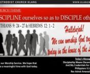 Title: Discipleship Means Discarding My Status &amp; Credentials for Christ AlonenScripture Text: Philippians 3: 1-11nPreacher: Rev Ashok AmarasinghamnnWe are celebrating Holy Communion this weekend. Please prepare the necessary elements before you start the video.nSermon Notes:nn1) Introductionnn1.1 Praise God that weekend worship services have begun in churchnn1.1.1 Some new normals nownn1.1.2 Some prayer items...one day the government will open the door to all foreigners to come back to churc