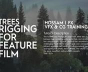 https://www.hossamfx.org/trees-rigging-in-houdini/nnHello Everyone :nthis tutorial is about creating and animating trees in Houdini FX in Procedural way .nyou will learn how to create your own tree model and how to animate it in different weather like windy day, normal wind ........etc.nalso you will see how to simulate a growing process :nwhat i mean in growing is : you can select at which age of tree you want to start growing to final complete model , so you can start growing from zero or you