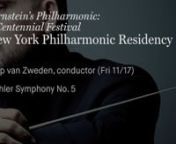 https://ums.org/performance/new-york-philharmonic/nnFRIDAY, NOVEMBER 17, 2017 8:00 PMnSATURDAY, NOVEMBER 18, 2017 2:00 PMnSUNDAY, NOVEMBER 19, 2017 3:00 PMt// HILL AUDITORIUMnnNew York PhilharmonicnBernstein’s Philharmonic: A Centennial FestivalnnThe New York Philharmonic returns for its second major UMS residency, this time with a focus on Leonard Bernstein, the celebrated New York Philharmonic music director and composer who was born 100 years ago.nThe first concert of the weekend features t