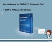 Are you aware that most tools that transfer OLM to PST on window fail to convert non-English text? Languages like Chinese or Korean can get even more difficult. It takes a bit of sweat to support characters which are conventionally not defined. “OLM to PST converter Ultimate” it is fully supported for non-English languages while transferring OLM to PST. http://www.gladwevsoftware.com/olm-to-pst-converter-ultimate/