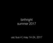 usc 2017 birthright!! may 14-24, 2017!nnthis video showcases bus 4 on our summer 2017 birthright trip. we had the opportunity to take 10 days to explore the life, history, and culture in israel. 34 USC students traveled with six incredible israelis and heard about their favorite parts of their home, as well as some more emotional &amp; personal stories shared at mount herzl. we started in the north and traveled down south, staying first in upper galilee, then in bedouin tents in the judean deser