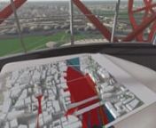 Using Virtual Reality technologies such as the HTC Vive we can create data rich virtual environments in which users can freely interact with digital representations of urban spaces. In this demonstration we invite users to enter a virtual representation of the ArcelorMittal Orbit tower, a landmark tower located in the Queen Elizabeth Olympic Park. Using CASA&#39;s Virtual London Platform ViLo it is possible to recursively embed 3D models of the surrounding district within that scene. These models ca