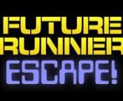 FUTURE RUNNER ESCAPE is available to download from the App Store now!nnA casual mobile retro game experience to test your stamina, skill and will-power. Inspired by classic 1980’s sci-fi movies including Blade Runner, Logan’s Run and The Running Man!nn• Simple two finger controls - Tap for each footstep! Can you escape the Dome?n• 30 zones - Over 4km of colourful retro-future sci-fi scenery!n• Test your endurance - No pausing or stopping! How far will you go to find Sancturary?n• Ove