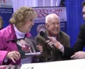 Jason Reed interviewing Jan &amp; Mickey Rooney at the Anaheim Comic Con 2010 Wizard World Convention.
