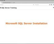 Step by step guide to install Microsoft sql server 2017.nnWatch More Sql video on http://www.dailymotion.com/playlist/x528y5nnInterested to learn Microsoft SQL Server, Join the course Microsoft SQL Server Training For Beginners on Udemy using below link.nnLearn step by step introduction to the Microsoft SQL Server database concepts. In this course you will learn about Database, tables, insert, select, update, delete, Joins, Temp tables, Stored Procedure, SQL Injection And Advantages of Stored Pr