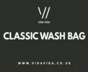 Vida Vida Classic Leather Wash Bag from vida vida leather