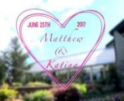 Matthew &amp; Katina Wedding Day HIGHLIGHT 6.25.17nnTechnical Notes:nnCamera:tSony HXR-NX3 (HD 16x9)nnEditing System: Final Cut Pro XnnVIDEO EDITOR:nSean A. TaylornnVIDEOGRAPHY:nSean A. TaylornnSOUND TECHNICIAN:nSean A. TaylornnCopyright © 2017