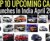 HERE LOOK AT SOME OF THE NEW CARS THAT ARE BEING BROUGHT TO THE INDIAN MARKET DURING 2018.GET A DETAILED CALENDAR OF UPCOMING CAR LAUNCHES IN INDIA APRIL 2018.nnWe strive hard to bring latest news, pics, videos, expected price and spy shots for upcoming cars to you. You can also set an alert to get reminded when your favorite car hits the market. Find out all upcoming cars going to be launched in India in the year of 2018/2019. Also know the expected price, launch date, specifications, images, G