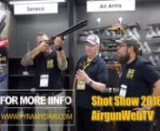 Air Venturi Shot Show 2018 - It was great to get with Air Venturi at Shot Show 2018.  They always pull out all the stops at Shot Show and this 2018 Show was no exception. From a double barrel air shotgun, regulated Air Arms Airguns, Hellboy Semi-Auto BB Rifle, Frangible BBS and more, to a new licensing deal with Springfield Arms, Air Venturi continues to be the airgun industry leader here in the USA and maybe even the world!nnIt&#39;s great time to be an Airgunner!nnOur Official Vendor:nPyramyd Air