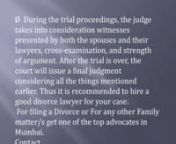 In a contested divorce, a perfect reason is important while filing the petition for divorce. Both husband and wife have the right to file a divorce against their spouse based on the following reasons; however, some are not applicable to all religions.nCrueltynAccording to Hindu Divorce Law in India, if one spouse has reasonable evidence that the other spouse’s conduct is or is likely to be harmful and dangerous either physically or mentally; then that spouse can file a petition of divorce agai