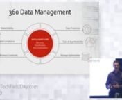 David Noy, VP, Product Management looks at the Veritas 360 Data Management portfolio, that offers a comprehensive set of data services for customers. This is based around the core principals of data discovery, classification, and policy automation. These portfolio of products all interact with each other to provide a comprehensive data protection and management solution. nnRecorded at Cloud Field Day in Silicon Valley on April 6, 2018. For more information, visithttp://TechFieldDay.com/event/c