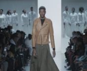 This collection aimed to bring light to the unfrequented story of the black cowboys from the 19th century. The Western theme was exemplified with leather patchwork jackets, contrast topstitching, and amplified wide-legged trousers. With musical direction guided by Raphael Saadiq, the story was tied together by choir sung renditions of Gil Scott-Heron’s “Home is Where the Hatred Is”, Bruce Springsteen’s “Born in the USA” and “Alright”, by Kendrick Lamar. This season marked the com