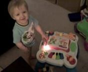Here is some footage of Ethan&#39;s new favorite toy, the LeapFrog Learn &amp; Groove Musical Table. He can play with this for hours on end.We captured a few minutes of him playing with, and expressing his approval for his groovy new toy!