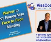 https://www.visacoach.com/waiver-k1-fiancee-visa-in-person-meeting/ The K1 fiance visa “two year rule” requires that a couple must have met in-person within the two years immediately preceding the filing date of the petition within the two years immediately preceding the filing date of their I-129F application. In certain circumstances this requirement can be waived. These exceptions are allowed if the face to face meeting violates strict cultural or religious practices or extreme hardship.n