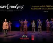 Flower Drum SongnJan 20 – Feb 19, 2017nMusic by Richard Rodgers; Lyrics by Oscar Hammerstein IInBook by David Henry Hwang; Directed by Randy ReyesnOn our Proscenium StagenCo-Production with Mu Performing Artsnwww.parksquaretheatre.org 651.291.7005nnSet in San Francisco&#39;s Chinatown in the late fifties, Flower Drum Song is a funny and moving story which explores what it means to be an American. The new, fully-revised version includes David Henry Hwang&#39;s Tony Award-nominated text.nnMei-Li flees C