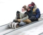 Looking for a winter adventure, hundreds flock to the Pokagon State Park Toboggan Run northwest of Angola, Ind., for a glide down the ice filled tracks. Journal Gazette video by Chad Ryan.