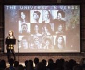 About the event: https://www.brainpickings.org/the-universe-in-verse/nnOn April 24, 2017 I joined forces with the Academy of American Poets and astrophysicist Janna Levin to host