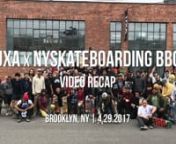 Video recap from the UXA x NY Skateboarding BBQ where we celebrated our 8-year anniversary with the help of Pabst, Crif Dogs, Bunker and Vans.nnOriginally posted at: nyskateboarding.com/?p=XXXXXXnnMusic:n