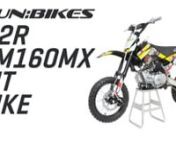 The KM160MX Pit BikennLooking for power and strength? The KM160MX is fitted with an 18 hp oil-cooled high performance Zongshen 155 RACE engine and the latest CRF70 chassis!nnThe KM160MX pit bike is the ideal bike for riders taking the next step up from a mini dirt bike or riders aged 12 and up.nnThe CRF70 range of bikes are bigger than the equivalent CRF50 range by around 10cm, making them much more comfortable for adults and teens when riding “in the seat”.nnFrom field and gravel tracks to