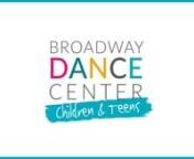 Broadway Dance Center Children &amp; Teens provides young movers the premier training to achieve their full potential as artists.nnWe deliver the finest all-around dance experience for your student by offering a wide variety of styles and levels, performance opportunities, and the highest quality dance instruction that only New York City and BDC Children &amp; Teens can provide.nnLearn more at BroadwayDanceCenter.com.