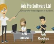 Arb Pro software, Office and mobile software for tree surgeons in business.