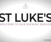 Welcome to St Luke’s Sunday evening service stream on 6th November 2022 nJoin us as we worship God and then Stephen Foster will be talking about How Jesus teaching’s unlock some of life’s major challenges? This week’s subject is How To Judge Less and Love More, So why not get connected, be blessed, and we’ll join you in the comments! nnSTAY CONNECTEDnAt St Luke’s as well as holding our 2 online services at 10:30am, 6:30pm, we also join together to worship every Sunday morning at 10:0