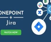 ONEPOINT’s integration with Jira enables agile project management in a traditional standards-based project management environment. By incorporating the synced data into onepoint’s integrated project database, onepoint extends Jira seamlessly to include standards-based portfolio management as well as resource scheduling. This video gives you a quick overview. For further information please visit www.onepoint-projects.com/home/options or watch the second part of our Jiratutorial.