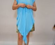 Motto Fashions - Sky Blue Sleeveless Zhoush Tie Shirt from sleeveless