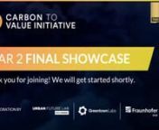 Hear from the eight Year 2 Cohort startups shaping the future of the carbontech industry as they each present their unique solutions, the progress they’ve made throughout the past six months of the C2V program (https://www.c2vinitiative.com/), and where they are headed next.nnWelcome by Frederic Clerc, C2V Director at the Urban Future Lab: 11:03nOpening Remarks from Pat Sapinsley, Managing Director at the Urban Future Lab: 13:17nFunding Announcement from Erik Funkhouser, Managing Director of t