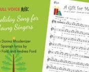 ALL proceeds from this song will be donated to the recovery fundraiser for our friend and colleague Tracey Ford. Learn more here: https://gofund.me/f54ab508nnCelebrate the excitement and anticipation of holiday surprises! This energetic performance piece has excellent expressive opportunities, and can also be used as a language study!nnThe full download package includes:n-Full score in Englishn-Full score in Frenchn-Full score in Spanishn-Lead sheet combination of English, French, and Spanishn-B