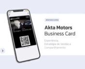 Akta Motors Business Card from akta