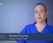 Deputy Theatre Lead Michele McCarthy talks about her job at Sulis Hospital