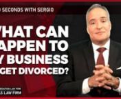 What happens to your business in a divorce?Florida Attorney Sergio Cabanas talks about how businesses are handled in the event of a divorce.nnWant to know more about the Divorce process?Check out our FREE Divorce Kit Here:nhttps://divorce-kit.cabanaslawfirm.com/divorcekits?fbclid=IwAR1i63cpZDbXtYO9cEbKl9cfbpQaWkpfFw0I6e4jBaa0jPw7OiCSWesKjAQnnWatch the Video in English:nWhat Can Happen to My Business if I Get Divorced?nhttps://vimeo.com/763589028nnMira el video en español:n¿Qué le puede pa